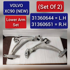 Front Lower Control Arm (Set Of 2) Left 31360644 & Right 31360651 Compatible with VOLVO XC90