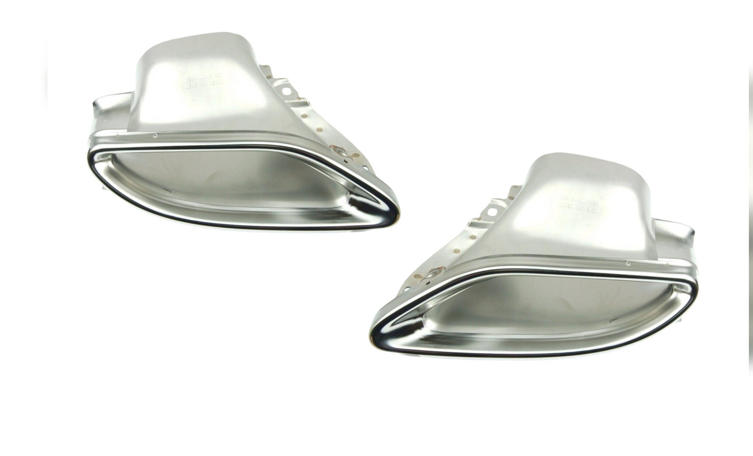 Rear Exhaust Pipe Cover With Chrome Set Left 2054901127 & Right 2054901227 Compatible With Mercedes Benz GLC W205-W213-W253