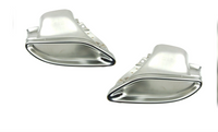 Rear Exhaust Pipe Cover With Chrome Set Left 2054901127 & Right 2054901227 Compatible With Mercedes Benz GLC W205-W213-W253