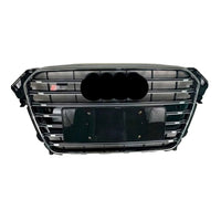 S4 Glossy Black Upgrade Show Grill Compatible With Audi A4 B8 Facelift (2013-16) Tag No.11