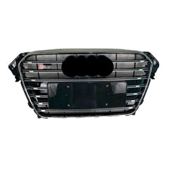 S4 Glossy Black Upgrade Show Grill Compatible With Audi A4 B8 Facelift (2013-16) Tag No.11