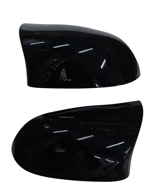Side Mirror Upper Cover (Side Mirror cover) Glossy Black Horn Model Left 51167365113 &  Right 51167365114 Compatible With BMW X3 F25 & X5 F15 2014-2018 TAG-SMC-65