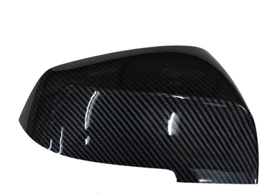 Side Mirror upper cover (Side Mirror cover) Carbon Fiber Black Horn Model Left 51162222543 &  Right 51162222544 Compatible With BMW 1-Series F20 & 1-Series F30 & F34 GT 2012-2020 TAG-SMC-64