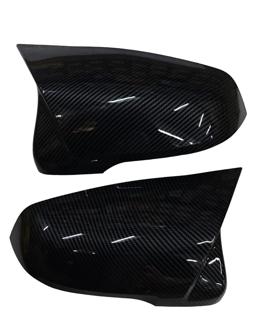 Side Mirror upper cover (Side Mirror cover) Carbon Fiber Horn Model Left 51167386567 &  Right 51167386568 Compatible With BMW X1 F48 2016-2022 TAG-SMC-68