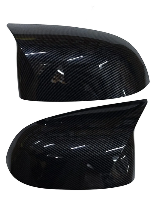Side Mirror upper cover (Side Mirror cover) Carbon Fiber Horn Model Left 51168496623 &  Right 51168496623 Compatible With BMW X3 G01 & X5 G05 2018-2024 TAG-SMC-70