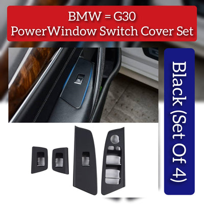 Master Switch Power Window Cover (Set of 4) Compatible With BMW & 5 SERIES G30 2017+