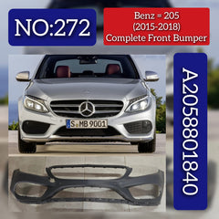 Complete Front Bumper A2058801840 Compatible With MERCEDES-BENZ & C-CLASS (W205) Tag No.272