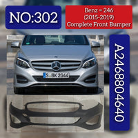 Complete Front Bumper A2468804640 A24688046409999 Compatible With MERCEDES-BENZ & B-CLASS Sports Tourer (W246, W242) Tag No.302
