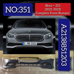 Front Bumper A2138851203 Compatible With Mercedes Benz & E CLASS W213 2016 Tag No.351