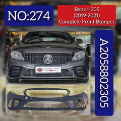 Front Bumper A2058802305 Compatible With MERCEDES-BENZ & C-CLASS (W205) & C-CLASS Convertible (A205) & C-CLASS Coupe (C205) Tag No.274