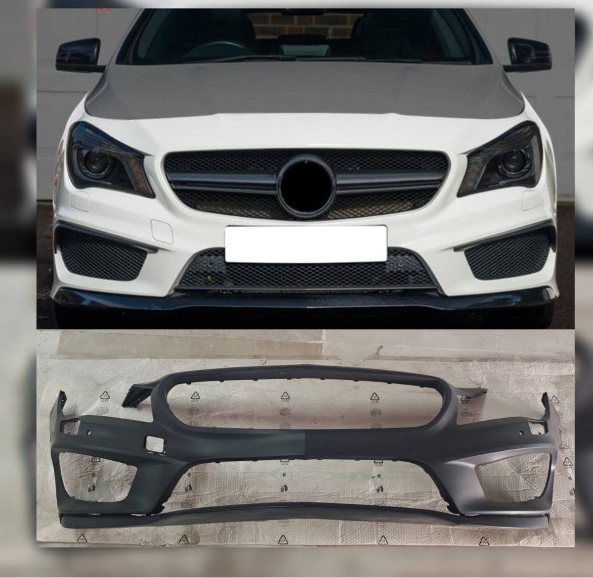 Front Bumper A1178804840 Compatible With MERCEDES-BENZ CLA C117 2013-2015 Tag No.202