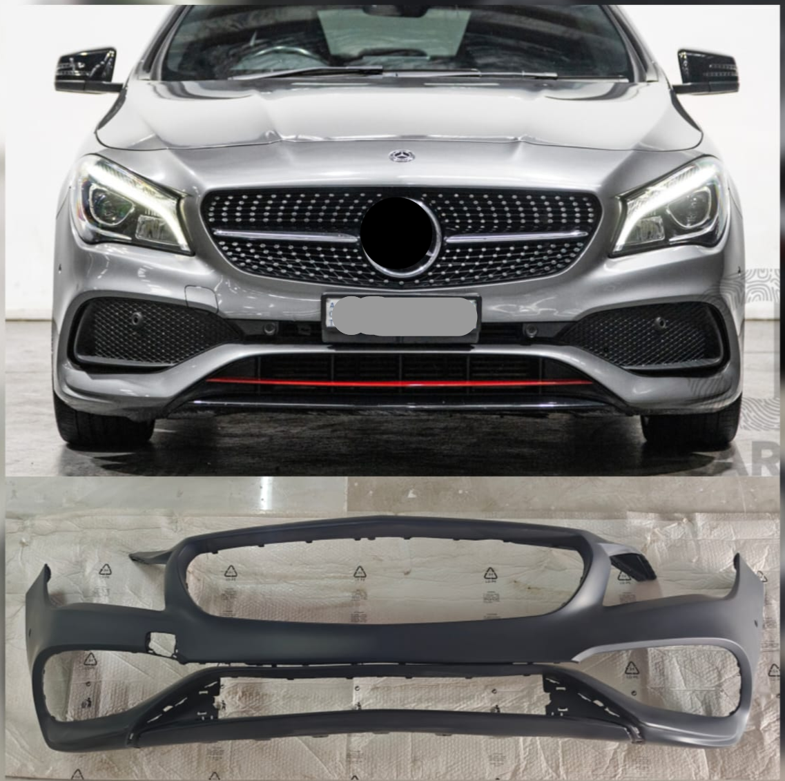 Front Bumper A1178802301 A11788023019999 Compatible With Mercedes Benz & A CLASS W177 2018 Tag No.205