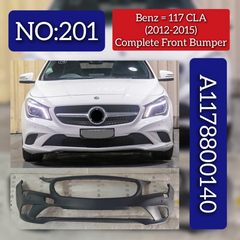 Front Bumper A1178800140 & A11788001409999 Compatible With MERCEDES-BENZ & CLA Coupe (C117) Tag No.201