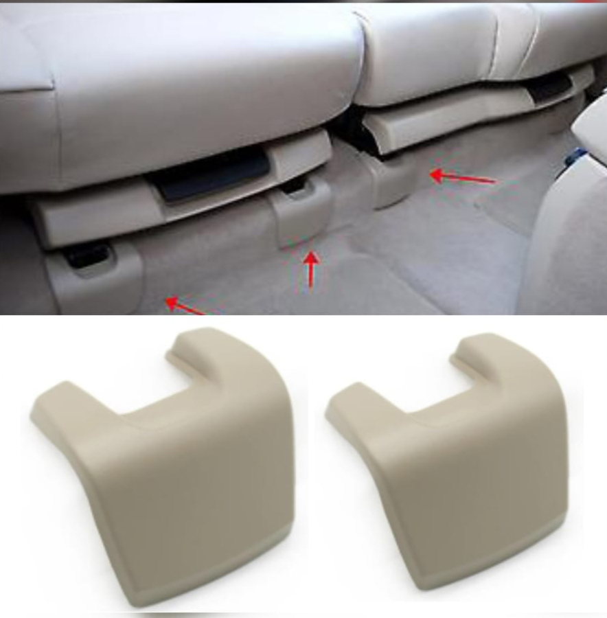 Rear Seat Rail Slider Cover Set (Beige) 52207171829  Compatible with BMW & X5 E70 2006-2014 & X5 F15 2014-2019