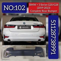 Rear Upper Bumper 51128738991 Compatible With BMW  3 Series G20 2018+ Tag No.102