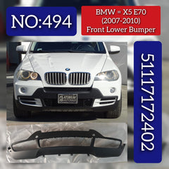 Front Bumper 51117172402 Compatible With BMW  X5 E70 2006-2014 Tag No.494