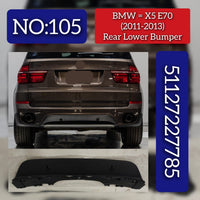 Rear Lower Bumper 51127227785 Compatible With BMW  X5 E70 2006-2014 Tag No.105