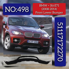 Front Lower Bumper 51117172270 Compatible With BMW  X6 E71 2006-2014 Tag No.498