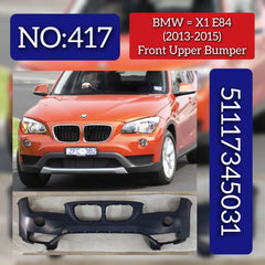 Front Upper Bumper 51117345031 Compatible With BMW  X1 E84 2010-2016 Tag no.417