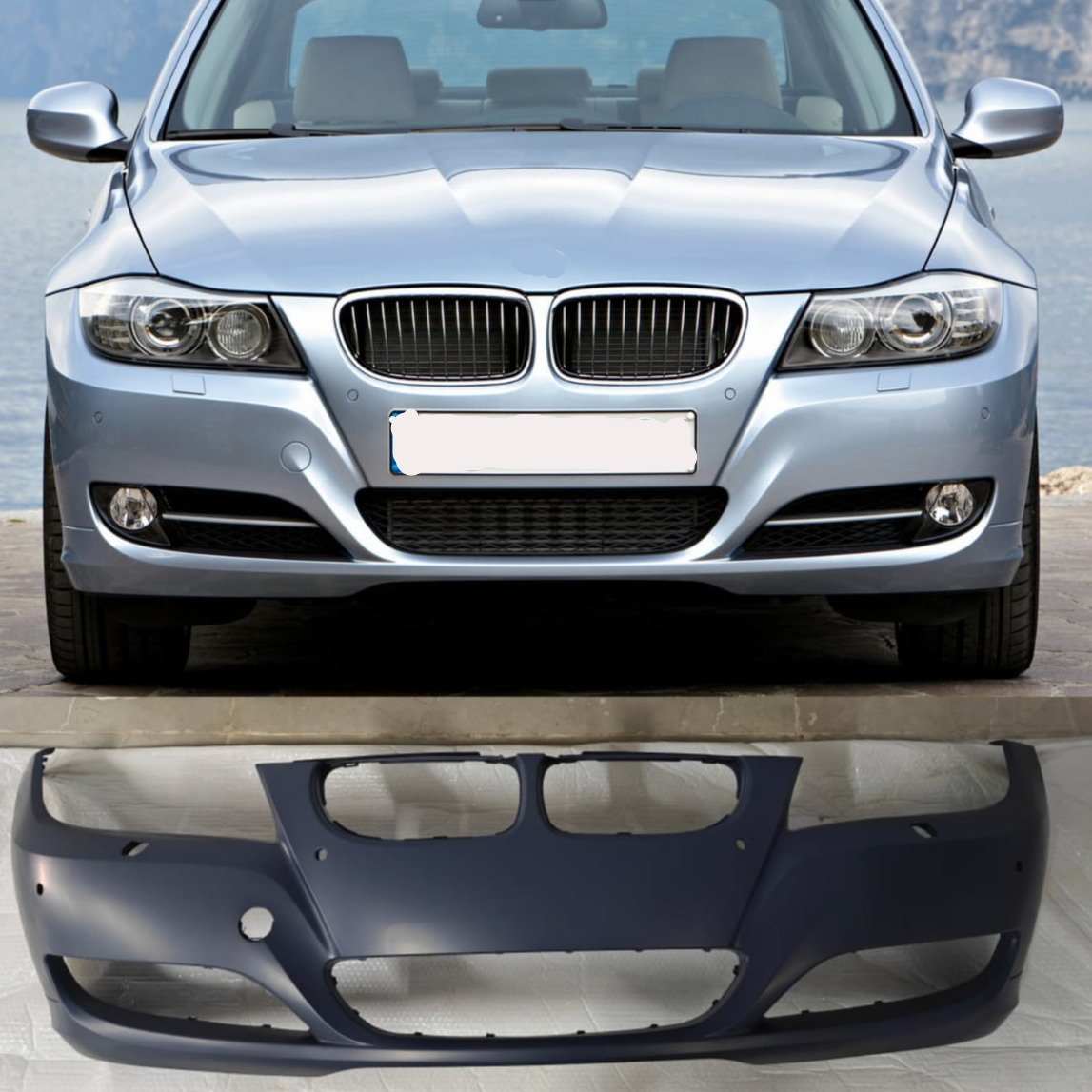 Front Bumper (With Hole) 51117204247 Compatible With BMW 3 SERIES E90 2006-2012 Tag No.461A