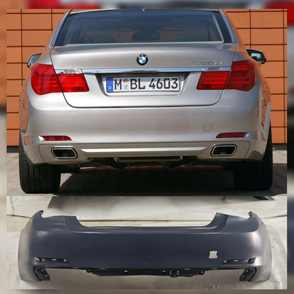 Rear Upper Bumper Without Hole 51127209924 Compatible With BMW  7 SERIES F02 2009-2016 Tag No.111B