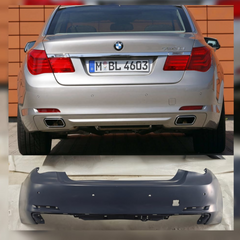 Rear Upper Bumper With Hole 51127209926 Compatible With BMW  7 SERIES F02 2009-2016 Tag No.111A