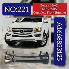Front Bumper A1668853125 Compatible With MERCEDES-BENZ GL-CLASS (X166) 2012-2015 Tag No.221