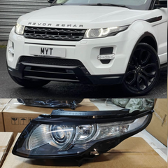 Complete Headlight Assy  Set Right LR072968 & Left LR072970 Compatible With RANGE ROVER EVOQUE (L538) Tag No.09