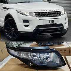 Complete Headlight Assy  Set Right LR072968 & Left LR072970 Compatible With RANGE ROVER EVOQUE (L538) Tag No.09