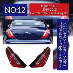 Complete Tail Light Assy Set Right C2D51413 Left C2D51416 Compatible With Jaguar  For XJL Tag No.12
