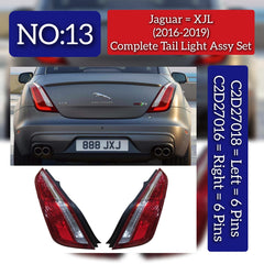 Complete Tail Light Assy Set Right C2D27016 Left C2D27018 Compatible With Jaguar  For XJL Tag No.13