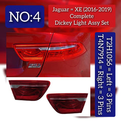 Dickey Light Assy INNER  (Dark Red) Right T4N7914 Left T2H1056 Compatible With Jaguar  XE (X760) Tag No.04