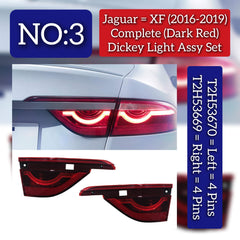 Dickey Light Assy INNER  (Dark Red) Right T2H53669 Left T2H53670 Compatible With Jaguar XF Tag No.03