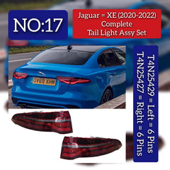 Tail Light Assy Set Right T4N25427 Left T4N25429 Compatible With Jaguar  XE (X760) Tag No.17