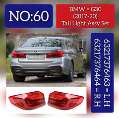 Tail Light Assy Set Right 63217376464 Left 63217376463 Compatible With BMW  5 SERIES G30  (2017-2020) Tag No.60