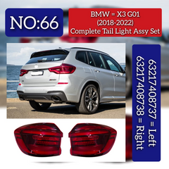 Tail Light Assy Right 63217408738 63219853370 Left 63217408737 63219853369 Compatible With BMW  X3 (G01) Tag No.66