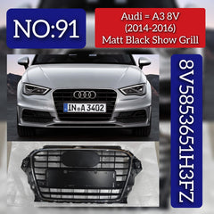 Show Grill 8V5853651H3FZ  Compatible With AUDI A3 8V (2014-2016)