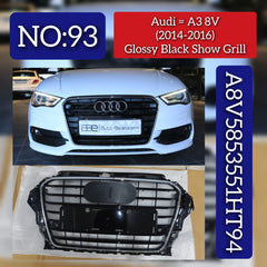 Show Grill  8V5853551HT94 Compatible With AUDI A3 8V (2014-2016)