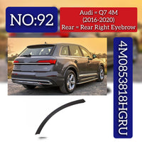 Front Right Wheel Arch (EYEBROW) 4M0853818HGRU Compatible With AUDI Q7 4M (2016-2020) Tag No.92
