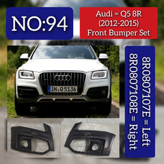 Front Complete Bumper Left 8R0807107E & Right 8R0807108E  Compatible With AUDI Q5 (2013-2015)