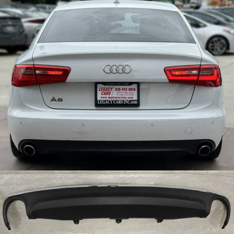 Rear Lower Bumper Spoiler 4GD807521A  Compatible With AUDI A6 C7 (4G2, 4GC) | A6 / S6 & A6 C7 Avant (4G5, 4GD) | A6 / S6
