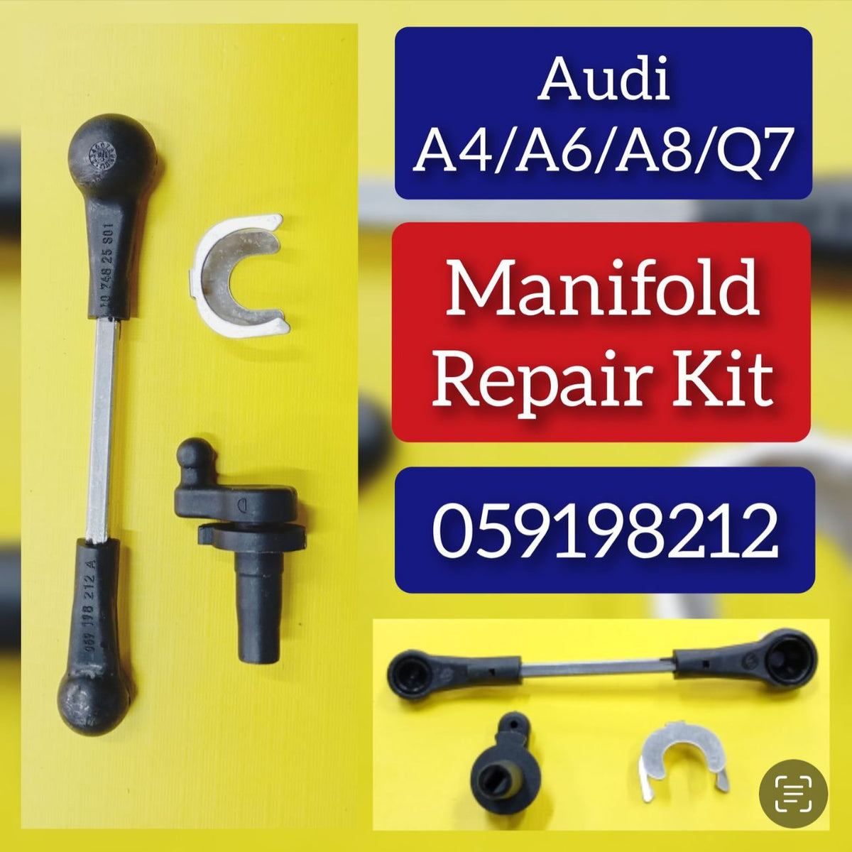 Intake Manifold Repair Set  059198212 Compatible With AUDI A4 & A6  & A8 & Q3