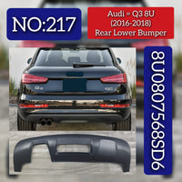 Rear Bumper Spolier 8U0807568SD6  8U0807568 Compatible With  AUDI Q3 (8UB) Tag No.217