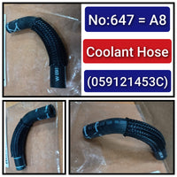 Coolant Hose Pipe 059121453C Compatible With AUDI A8 Tag No.647