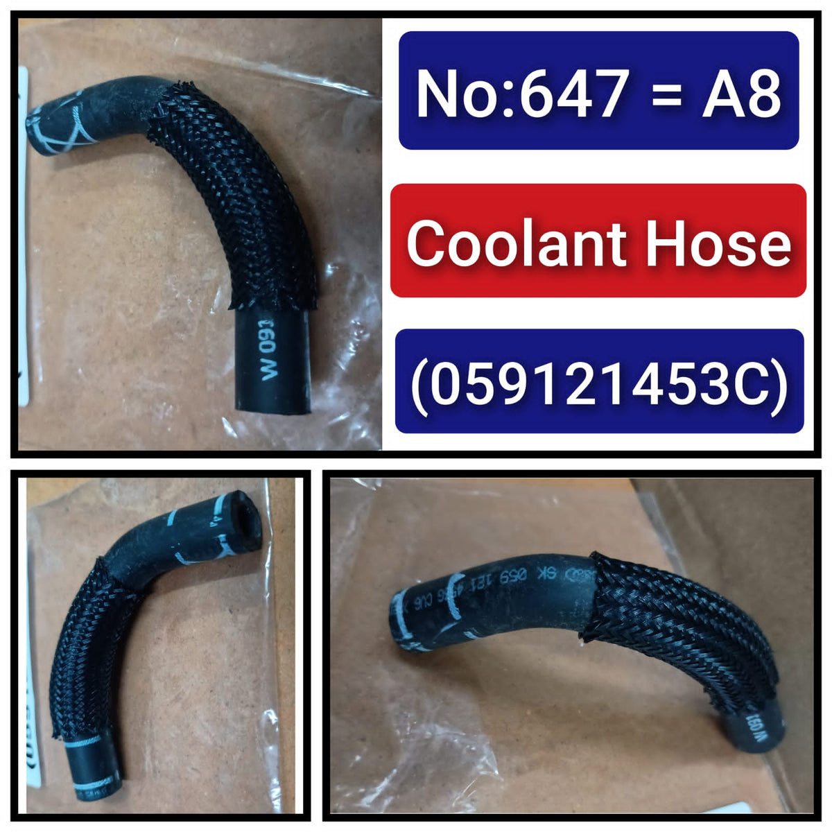 Coolant Hose Pipe 059121453C Compatible With AUDI A8