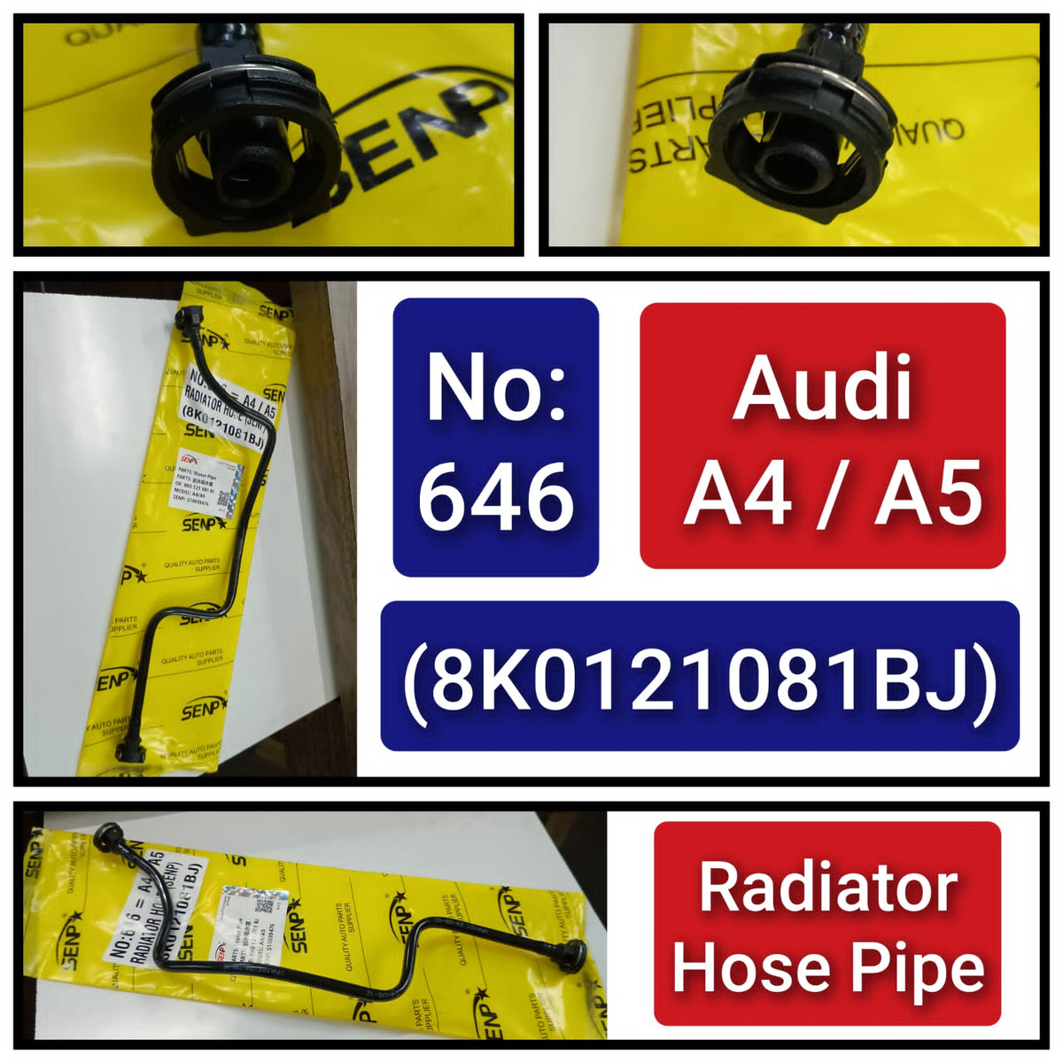 Coolant Hose Pipe 8K0121081BF Compatible With AUDI A4