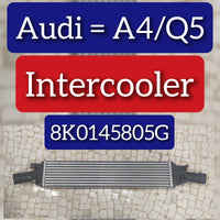 Tubocharger Radiator 8K0145805G Compatible With AUDI A4 B8 (8K2) | A4 / S4 A6 C7 (4G2, 4GC) | A6 / S6 Q5 (8RB)
