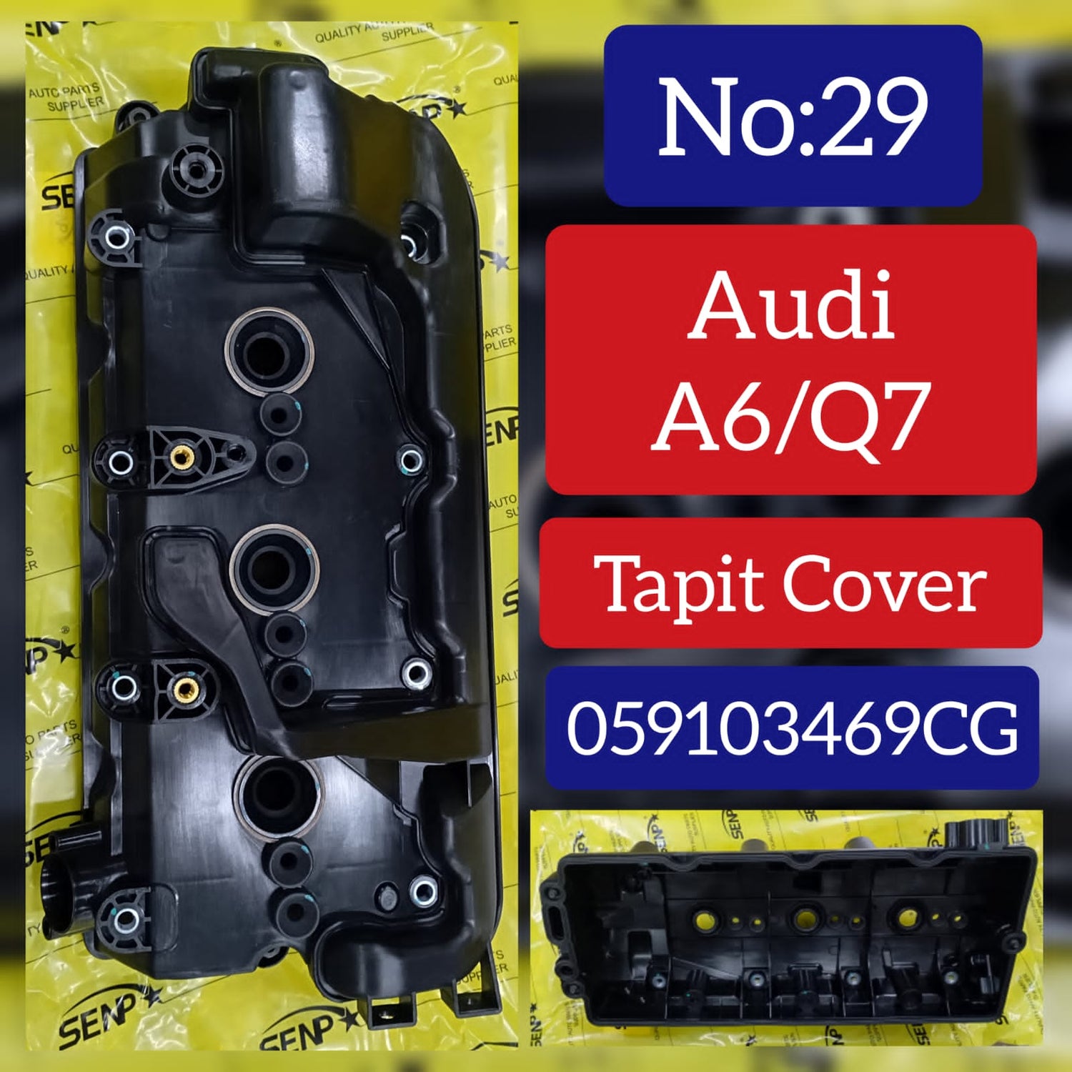 CYLINDER HEAD COVER Left 059103469CG 059103469DA 059103469DE Compatible With AUDI Q7 Diesel Tag No.29