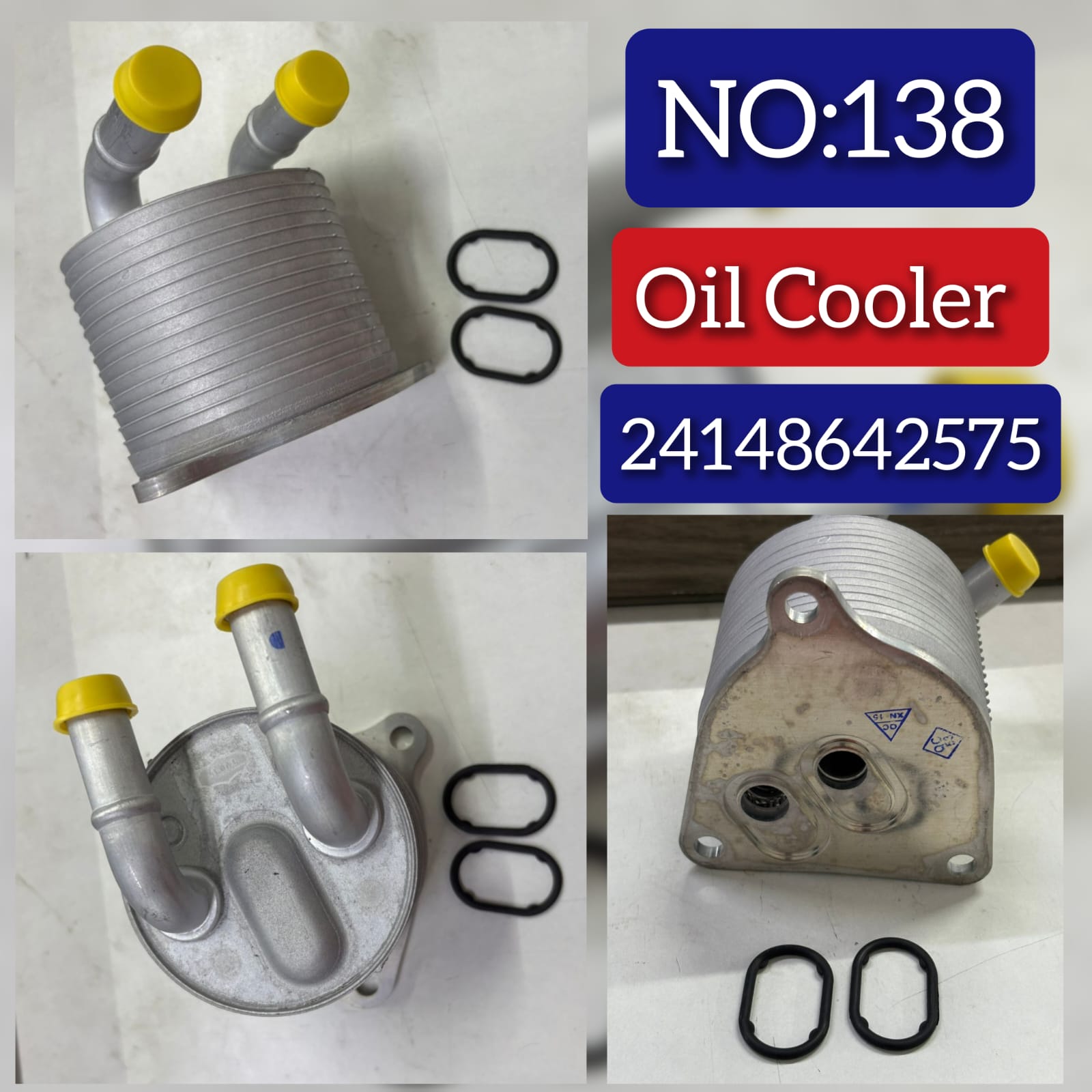 Oil Cooler 24148642575 Compatible With BMW X1 (F48) MINI MINI CLUBMAN (F54) Tag No.138