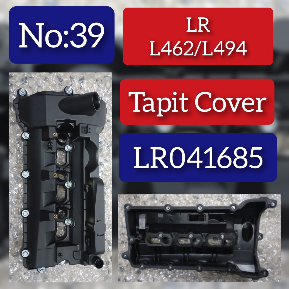 Engine Valve Cover Left LR041685 Compatible With LAND ROVER DISCOVERY V (L462) RANGE ROVER SPORT II (L494)